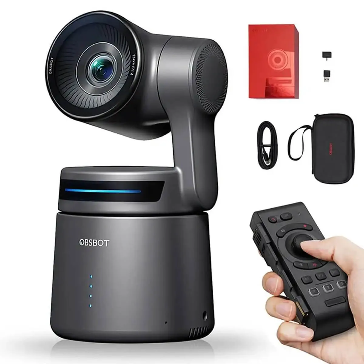 OBSBOT - Kit Webcam Obsbot Tail Air Con Control Remoto Ptz Ai Camara