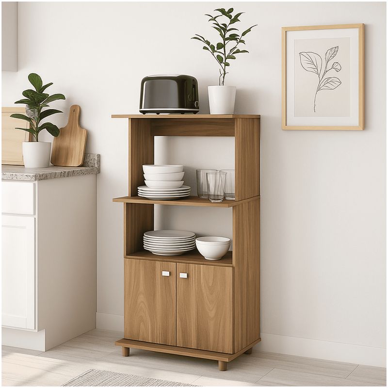 MUEBLES 2020 - Mueble Auxiliar de Cocina Victoria Teca