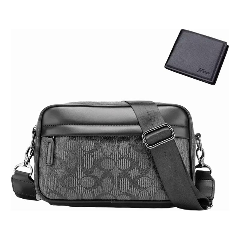 MODELO ESPECIAL - BOLSO BANDOLERA ELEGANTE ESTILO COACH PARA HOMBRE