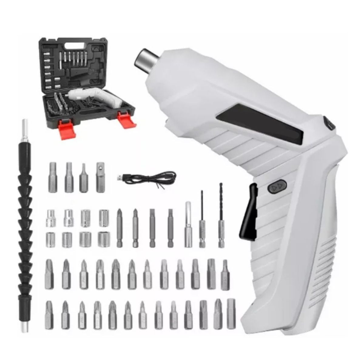 GRUPO B - Destornillador Eléctrico Recargable Inalambrico De Torsión 47 pcs