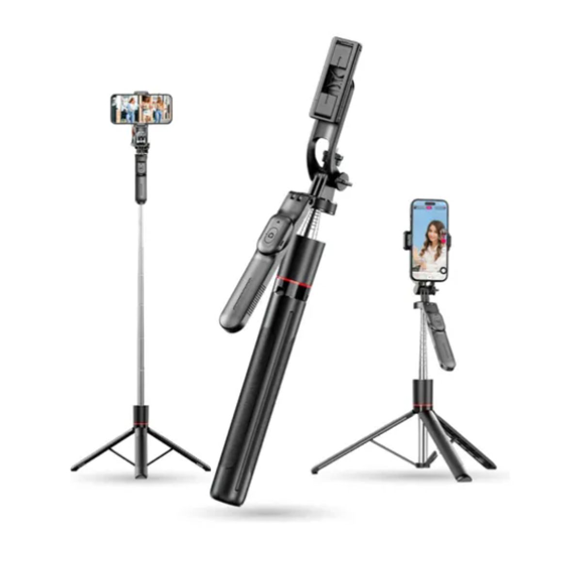 INNOVA - Trípode Palo Selfie Profesional Control Bluetooth Giro 80° Portátil