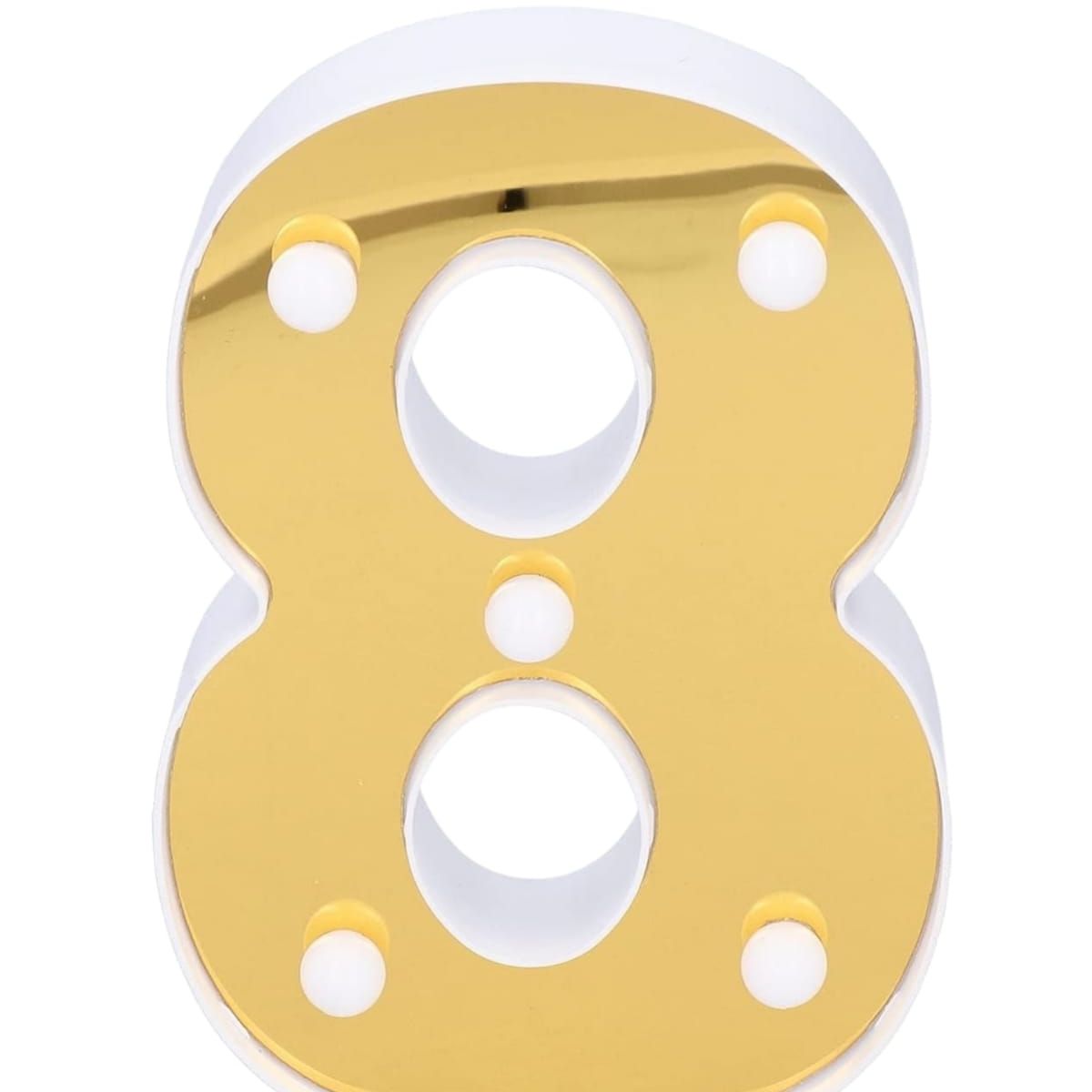 GENERICO - Letras Numeros De Luces Decoracion Fiesta Cumpleaños OCHO