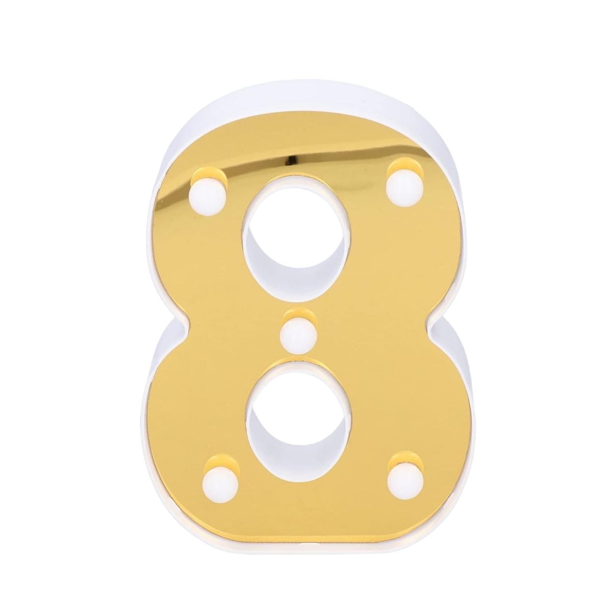 GENERICO - Letras Numeros De Luces Decoracion Fiesta Cumpleaños OCHO