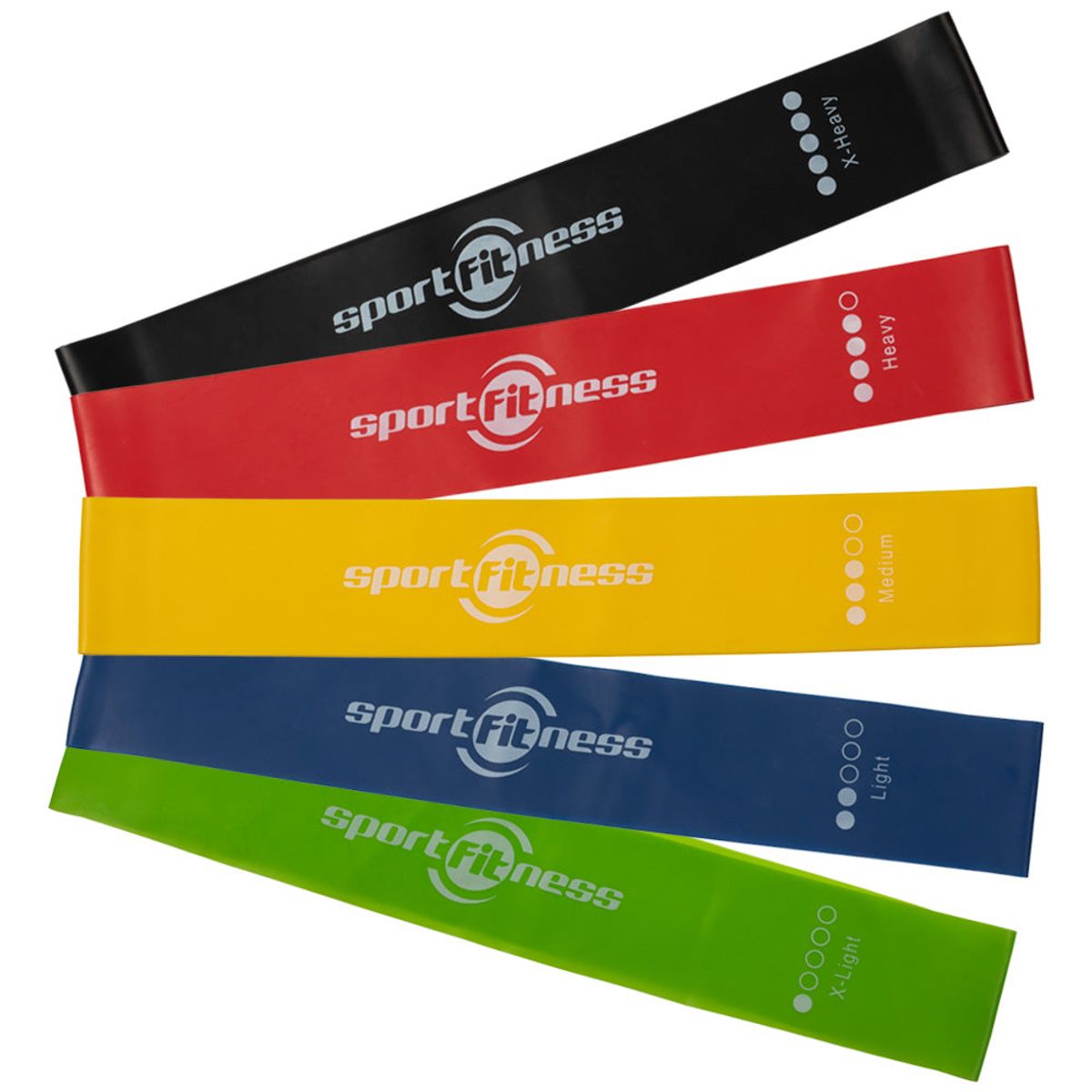 GENERICO - Kit de bandas de resistencia set por 5 unidades