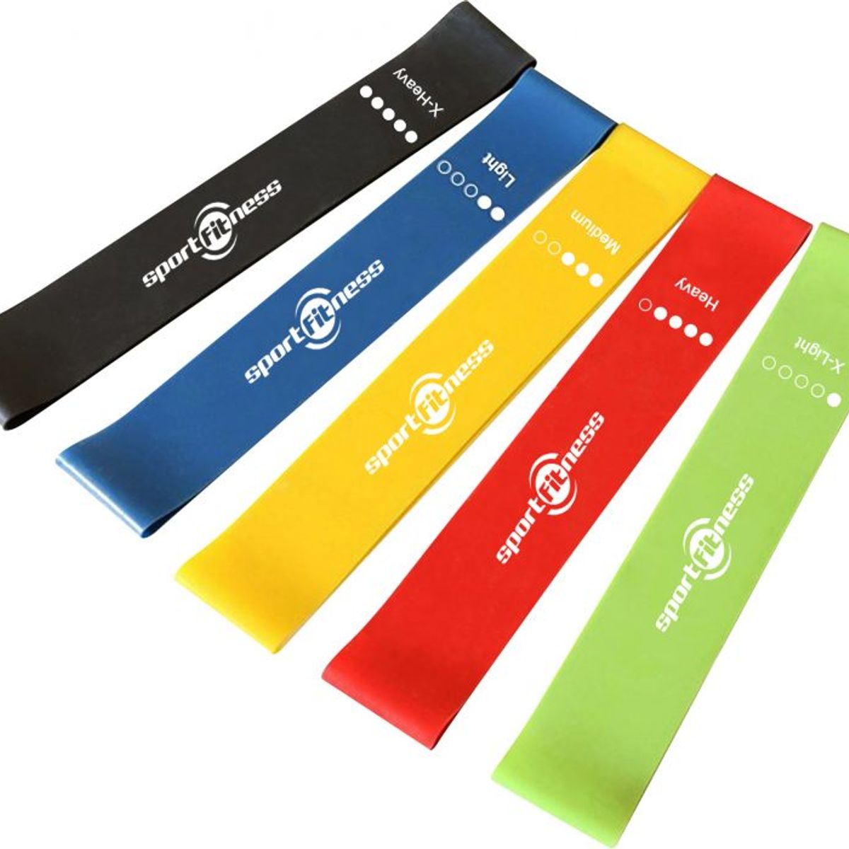 GENERICO - Kit de bandas de resistencia set por 5 unidades