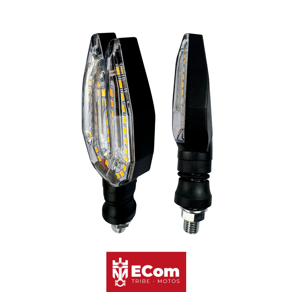 GENERICO - Direccionales Tridente Bicolor RojoAmarillo Stallion