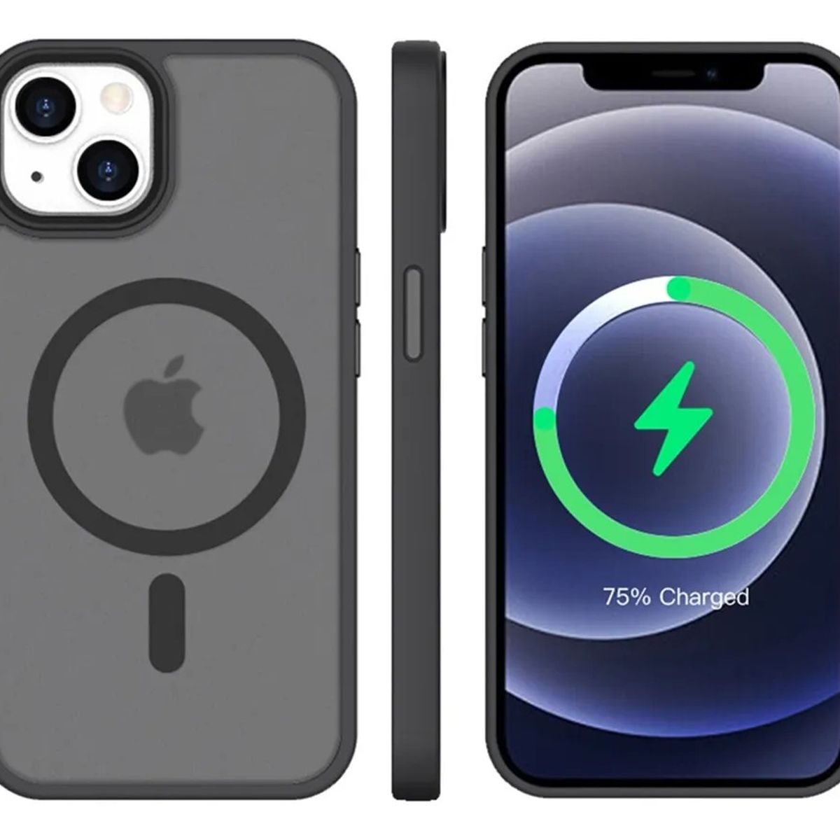 GENERICO - Estuche Protector Magsafe Carga Mágnetica Para IPhone 11 Negro