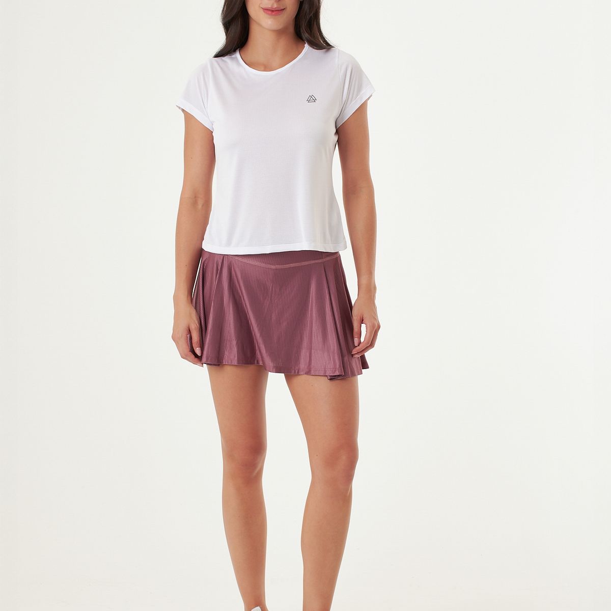 BELIFE - Falda deportiva morada para mujer