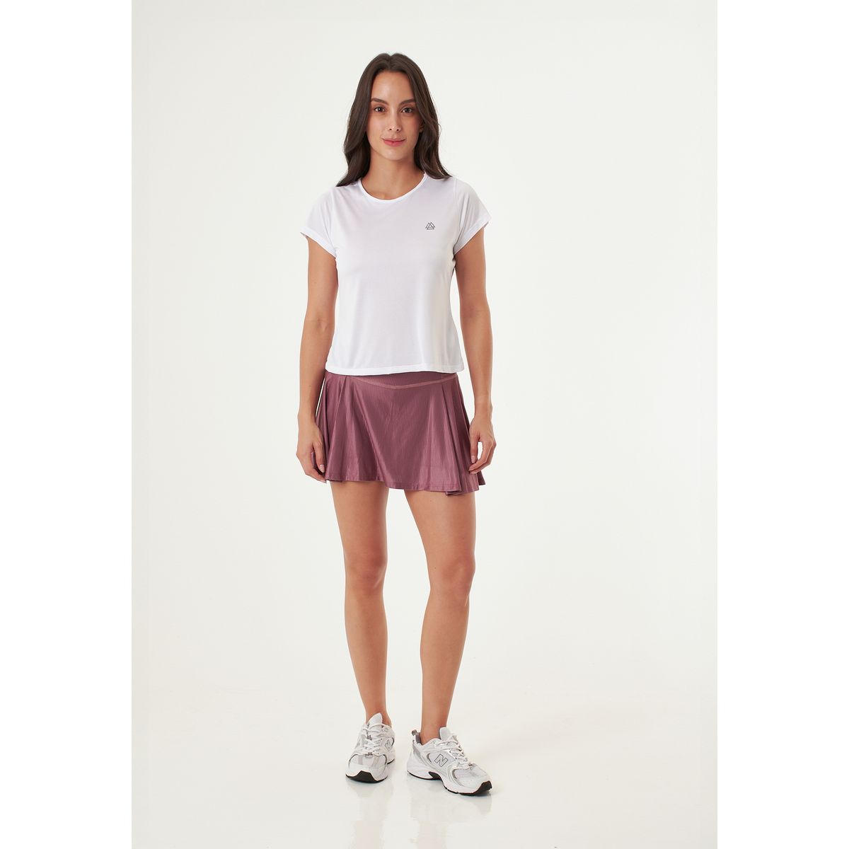 BELIFE - Falda deportiva morada para mujer