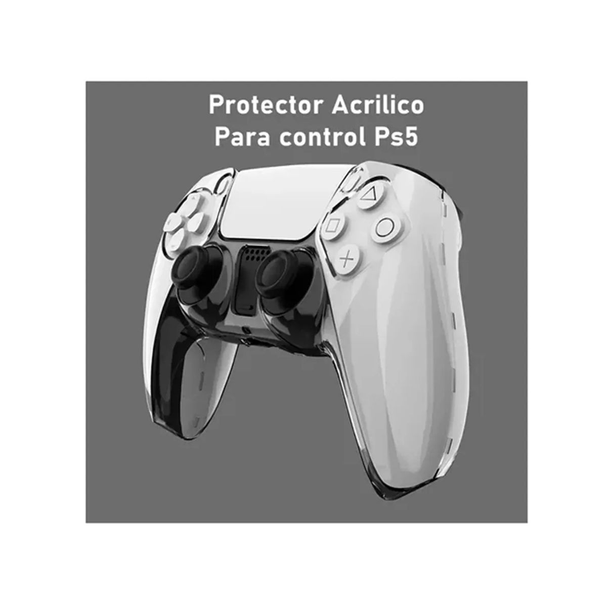 GENERICO - Funda Protectora Acrílico Para Control Ps5 Case Transparente