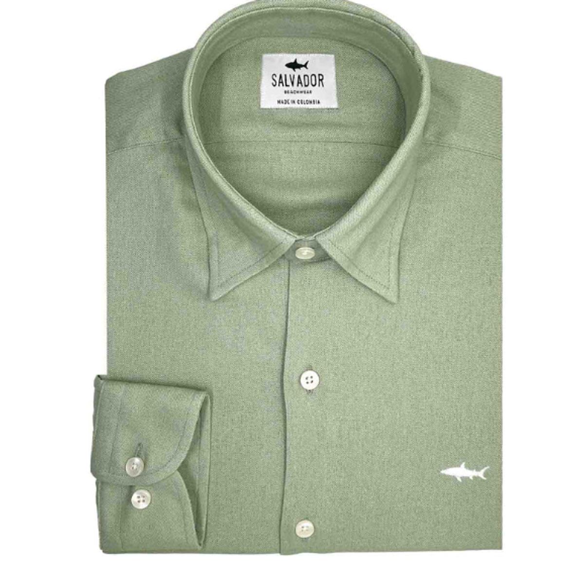 SALVADOR BEACHWEAR - CAMISA VERDE DUNNOS