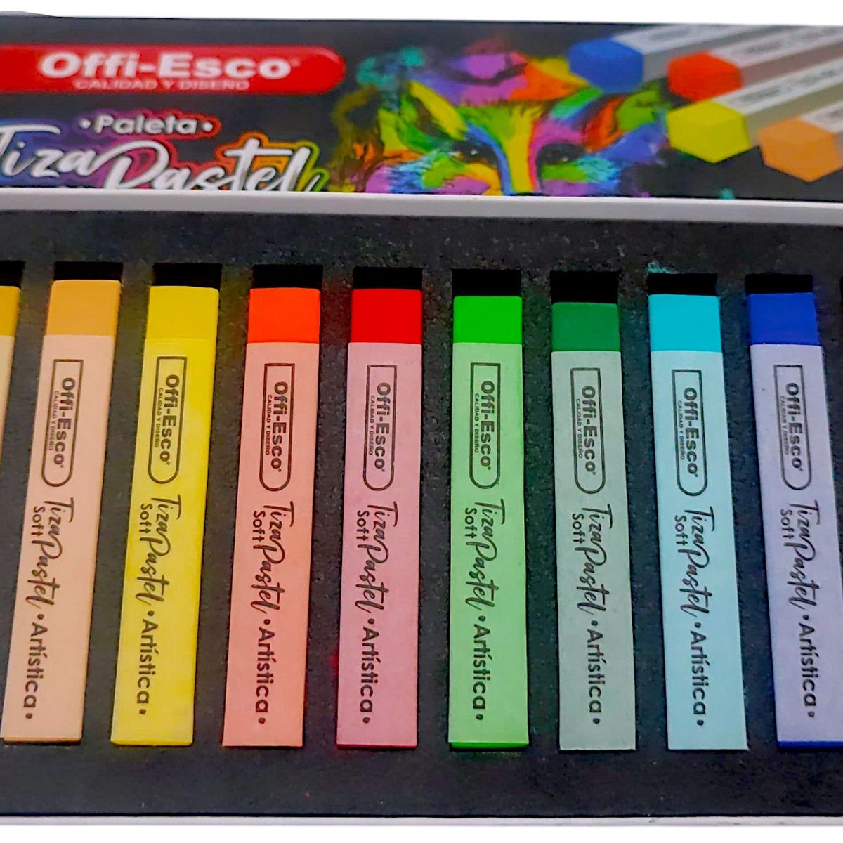 OFFI ESCO - Tizas Pastel Suaves Offi-Esco x12 Colores