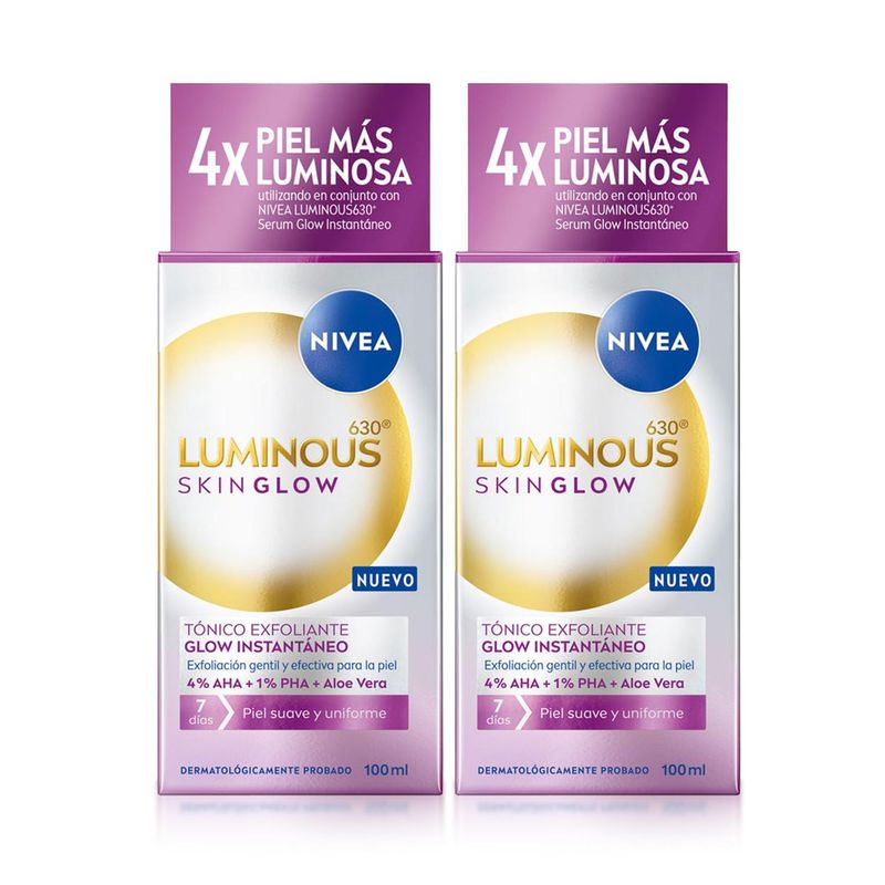 NIVEA - Luminous Even Glow Liquid Refiner 100ml X2