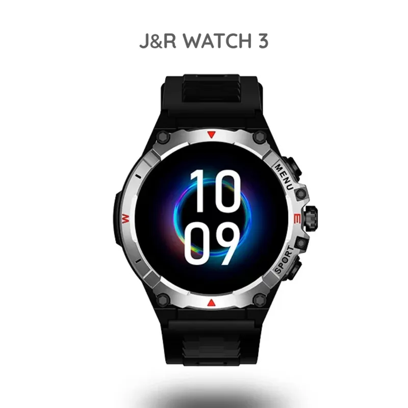 JYR TECHNOLOGY - Smartwatch JYRSW3 con 3 manillas intercambiables - Silver