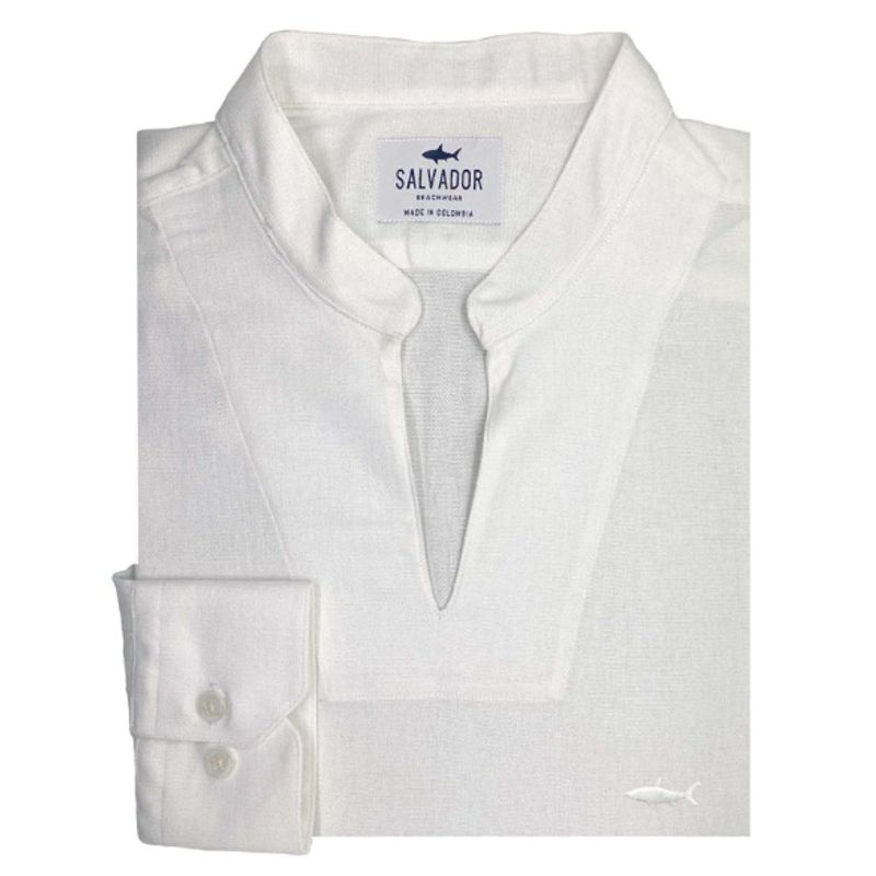 SALVADOR BEACHWEAR - CAMISA DUNNOS FLEX BLANCA