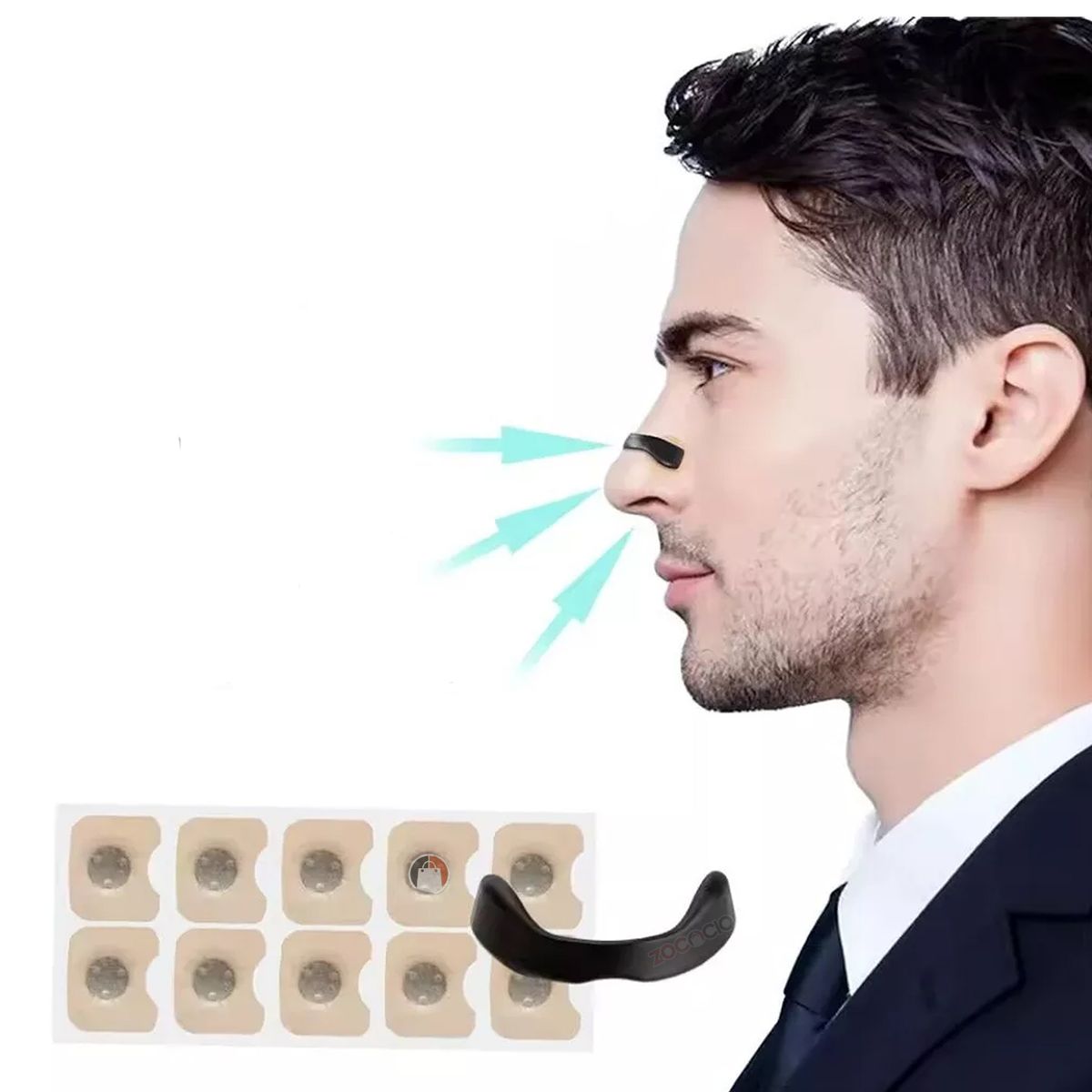 ZOCOCIO - Tira Magnética Antironquidos Dilatadores Nasales Magnéticos