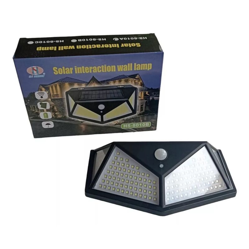 GENERICO - Lámpara Solar 180luces Exteriores Sensor Movimiento