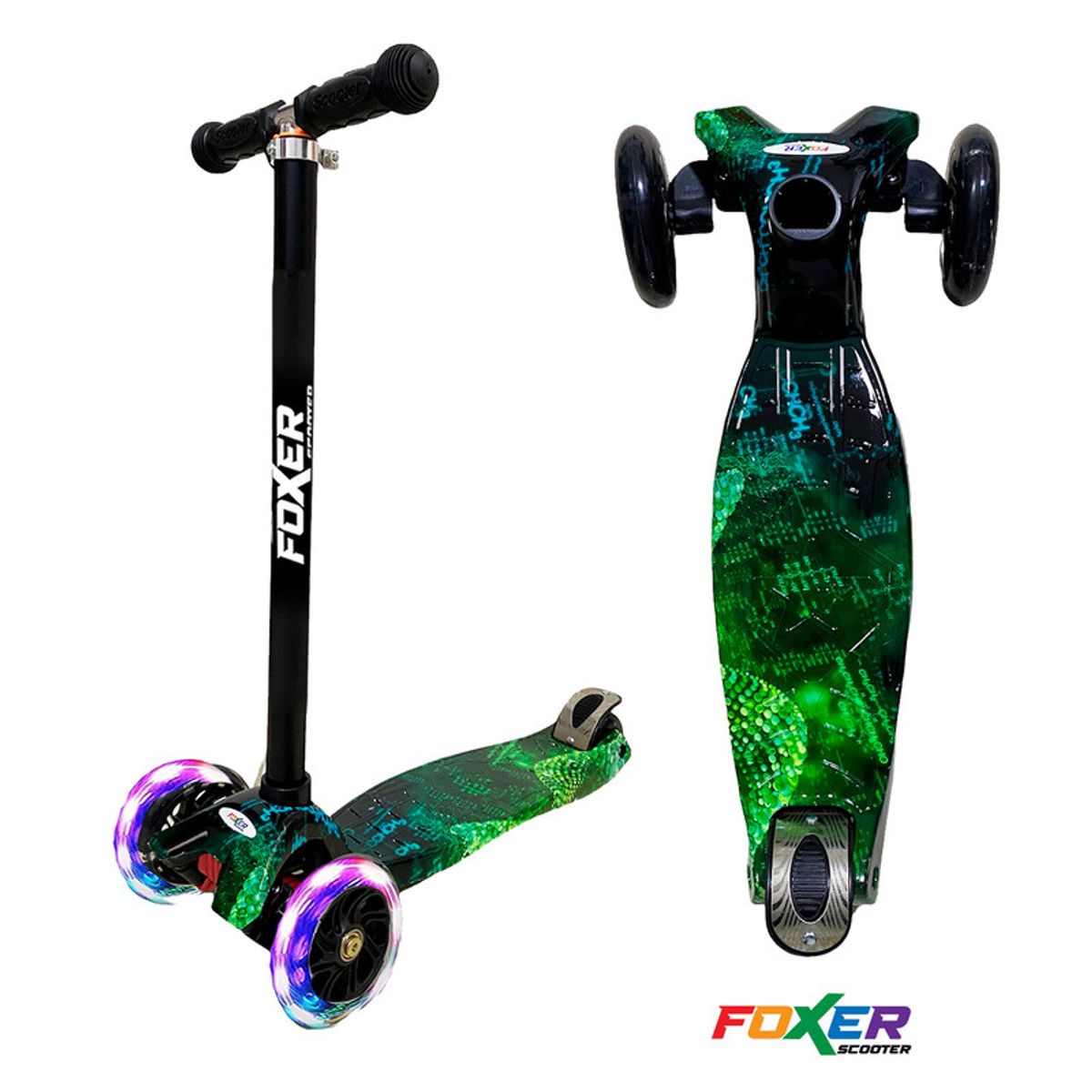 MULTIPLACE COLOMBIA - Monopatin scooter para niño moderna con luces foxer 2025