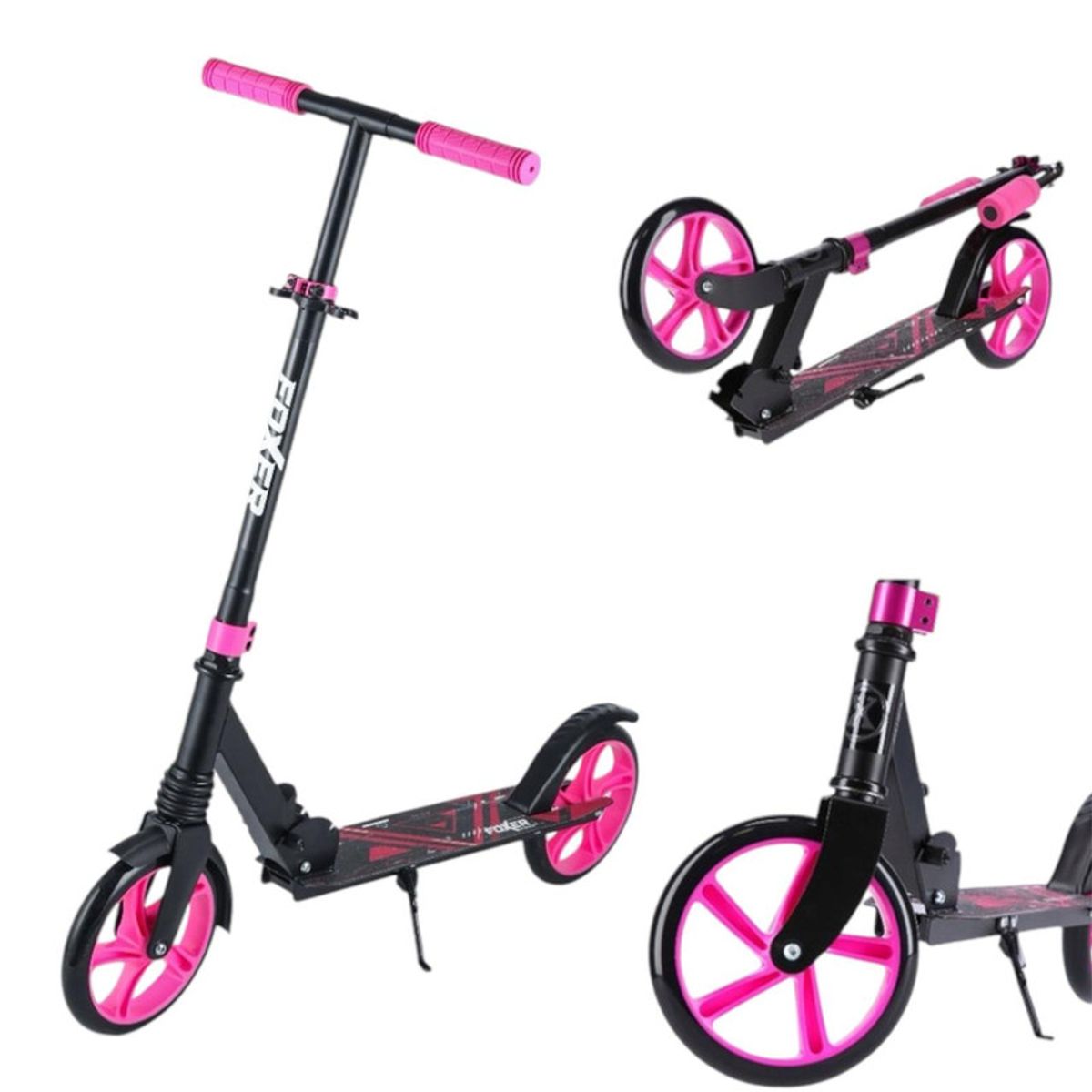 MULTIPLACE COLOMBIA - Monopatín Scooter Plegable FOXER 2025 para Adultos y Adolescentes