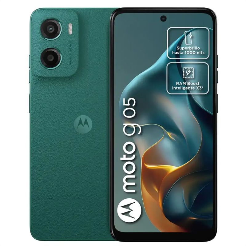 MOTOROLA - Celular Motorola Moto G05 Dual Sim 128GB 4GB 67 Verde
