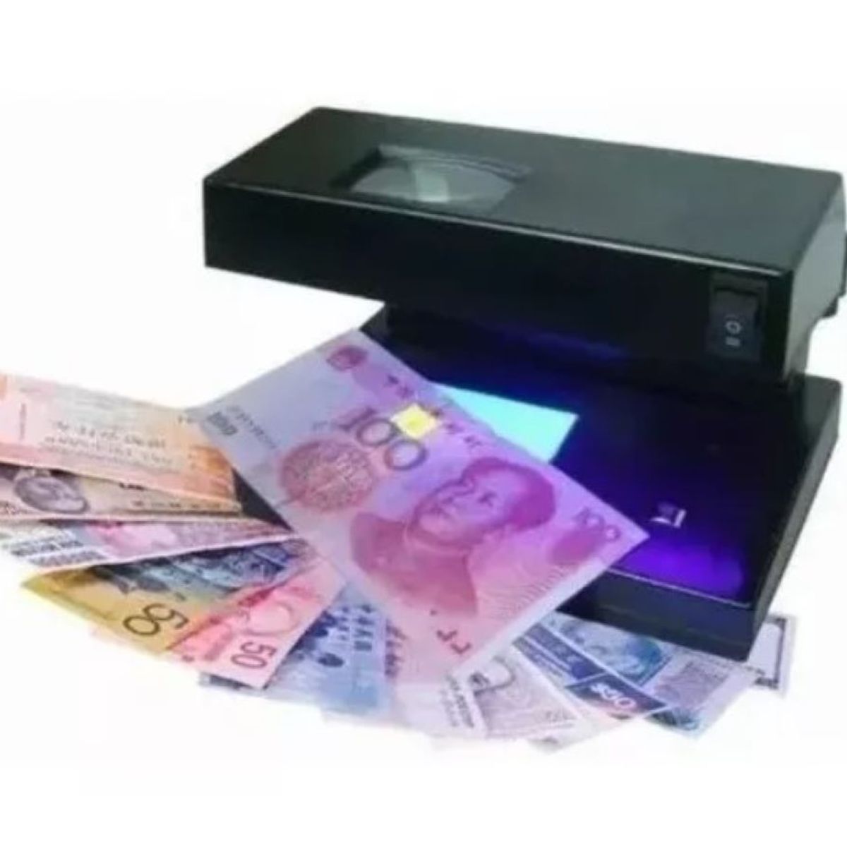 ZHOPI CO - Maquina Detector Probador Revisar Billetes Dinero Luz Uv