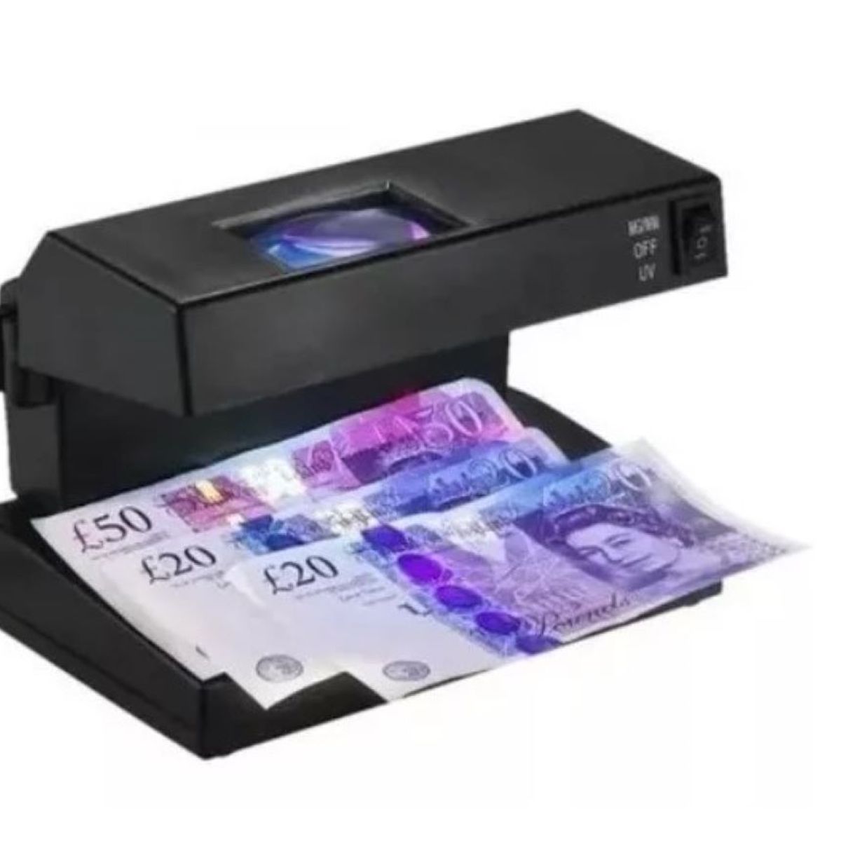 ZHOPI CO - Maquina Detector Probador Revisar Billetes Dinero Luz Uv