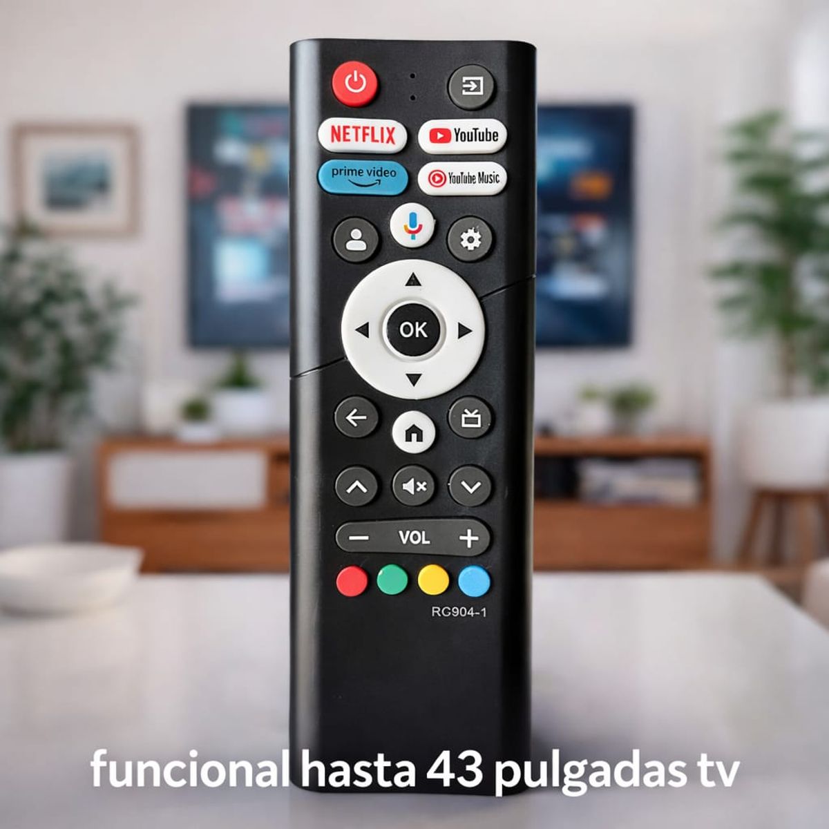 GENERICO - Control Remoto Tv Challenger Nuevos sin comando de Voz LED 43KG84