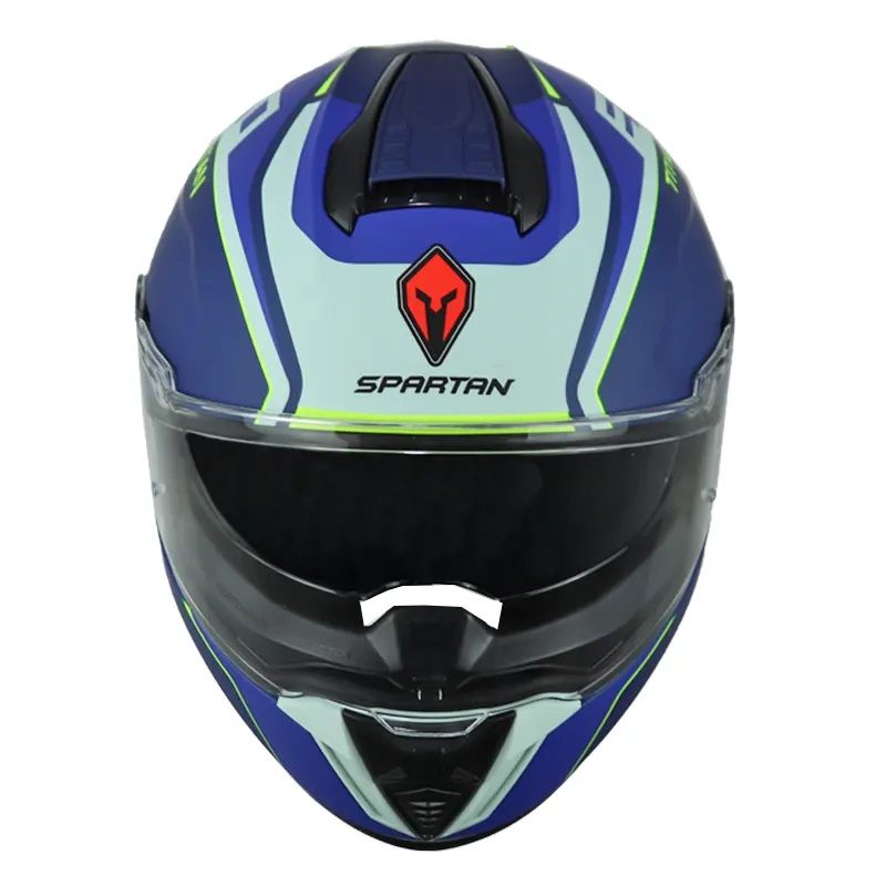SPARTAN - Casco Spartan Hawk Evo Titan Gafas Internas Azul Talla M