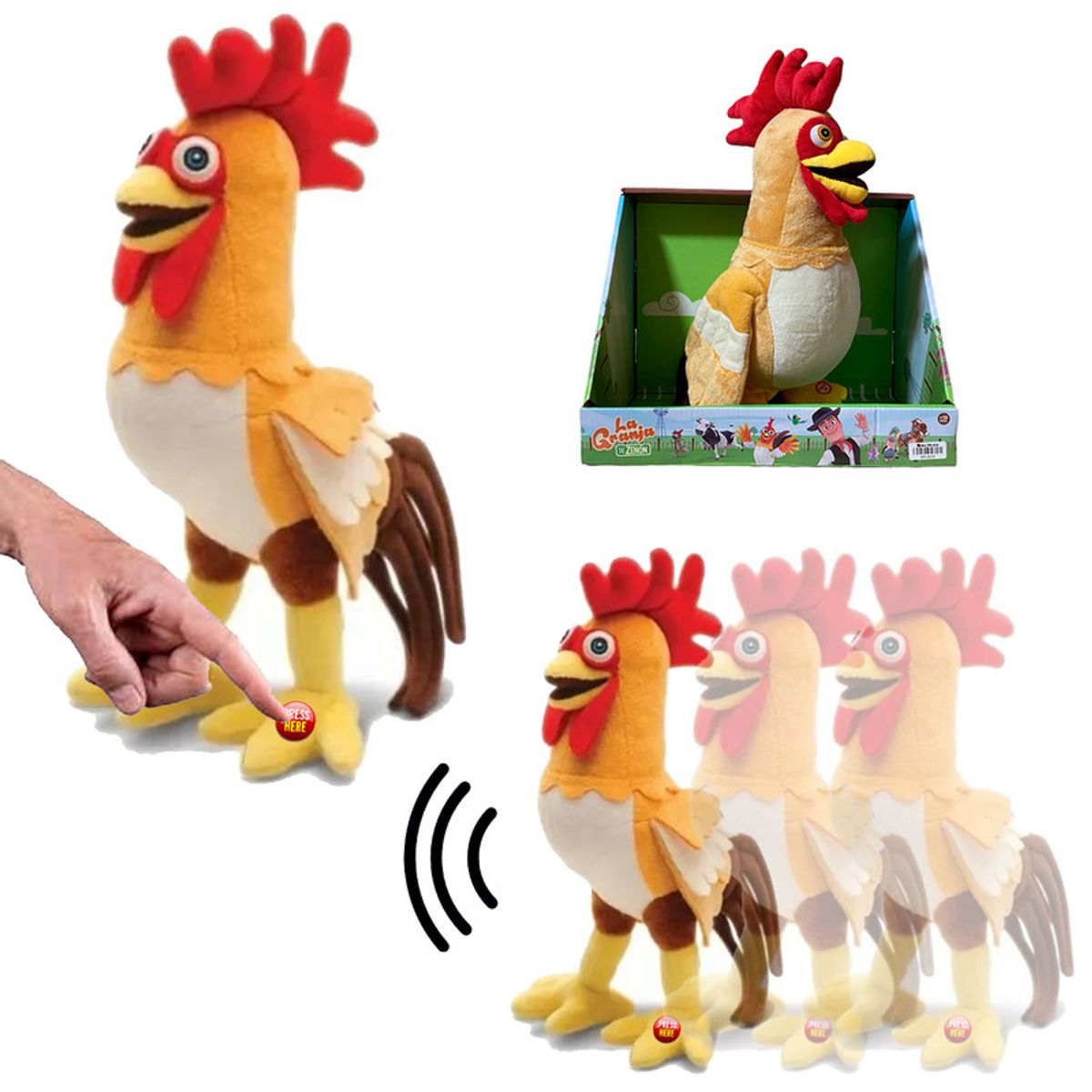 MULTIPLACE COLOMBIA - BARTOLITO  DE PELUCHE LA GRANJA DEL ZENON CAMINA Y CANTA-
