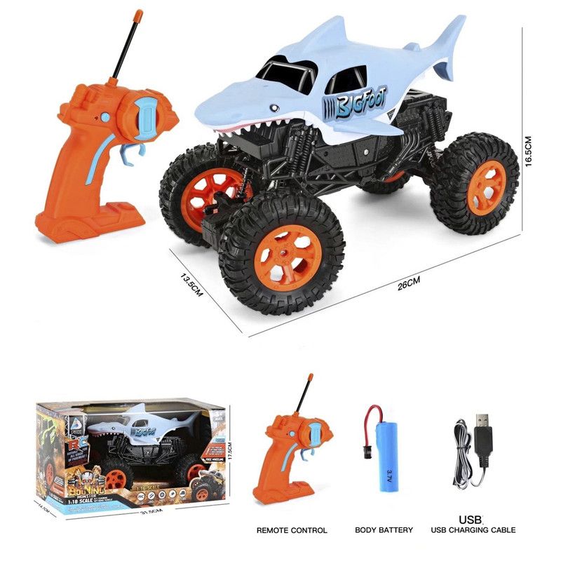 MULTIPLACE COLOMBIA - Carro a control remoto Megalodon Storm Control recargable