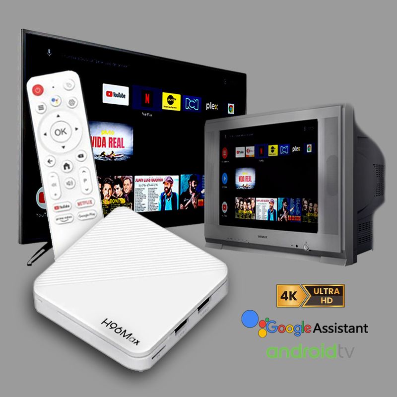GENERICO - TV BOX H96 MAX ANDROID TV   BLANCO/ 2025- RAM 2GB- ROM 16 GB