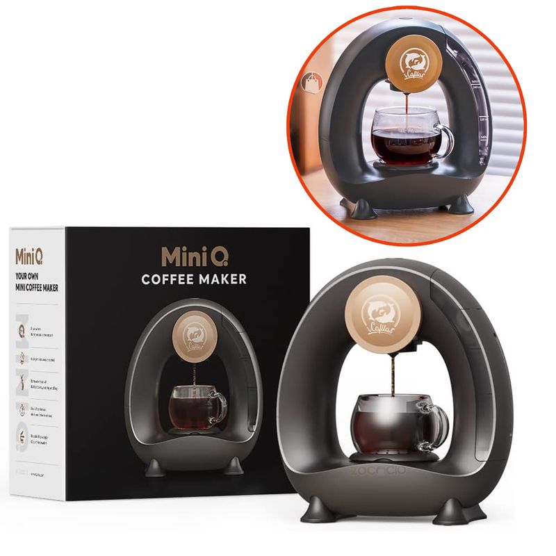 ZOCOCIO - Mini Cafetera Personal Goteo Automática Filtro Reutilizable