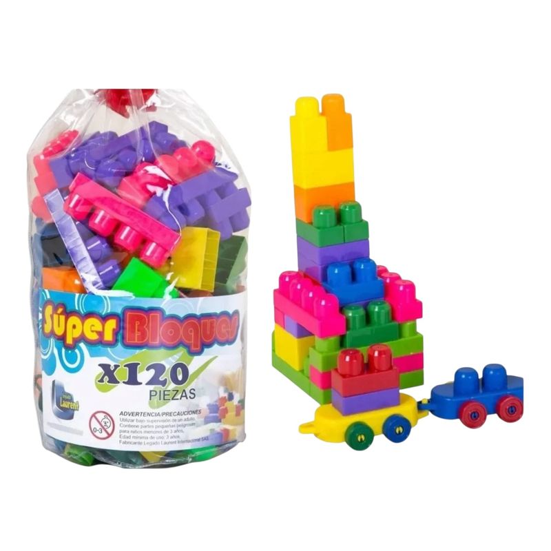 GENERICO - Juego Armatodo X120 Fichas Grande Plastica Colores Surtidos