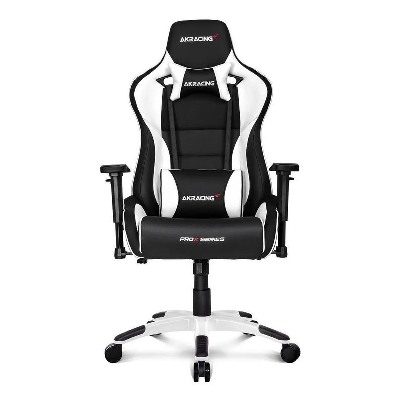GENERICO - Silla Gamer AKRacing Pro X AK-PROX NegraBlanca Cuero Sintético