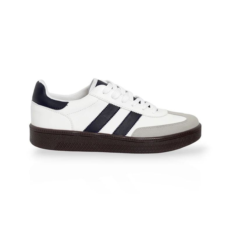 GENERICO - Tenis Mujer Blanco X Azul Millennials Kiev