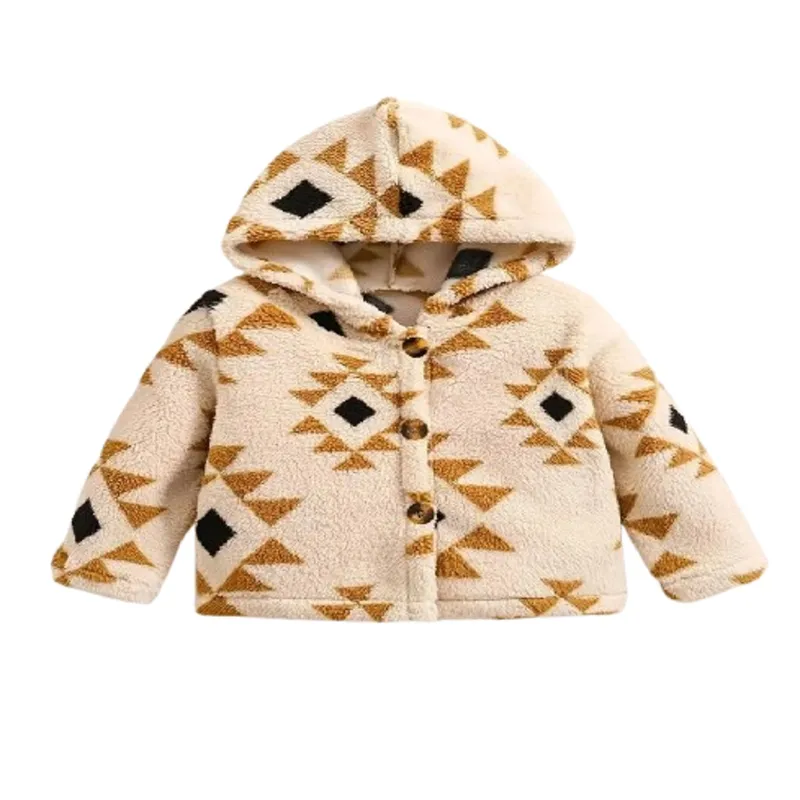 100 - Chaqueta Beige Estilo Geométrico