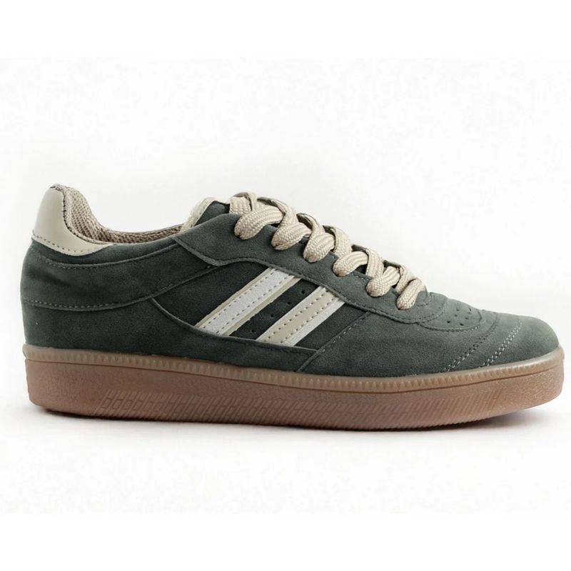 GENERICO - Tenis Mujer Verde X Beige Millennials Moscú