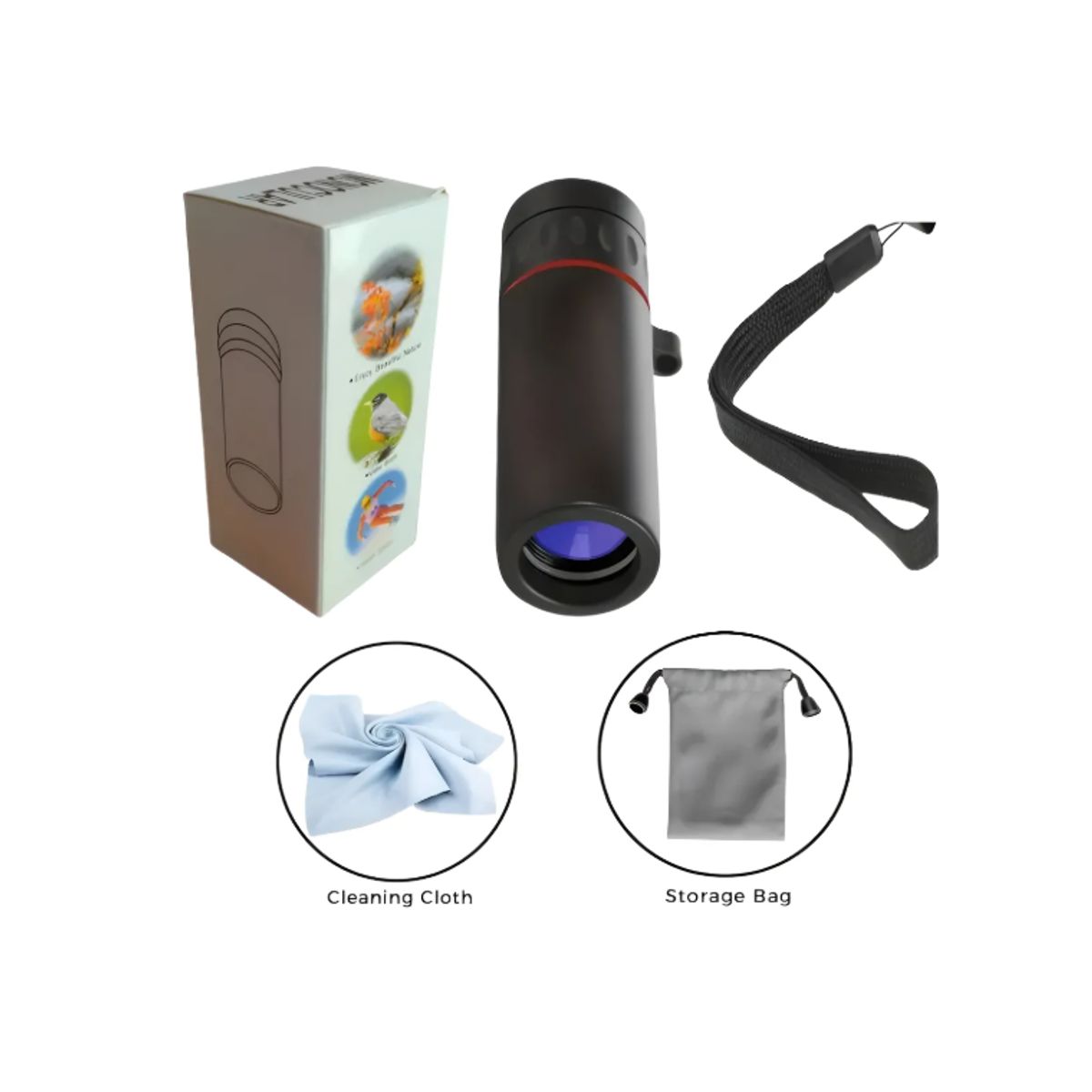 AMERICAN GENERICS - Telescopio Monocular 10x Portátil Ideal Para Viajesaventura