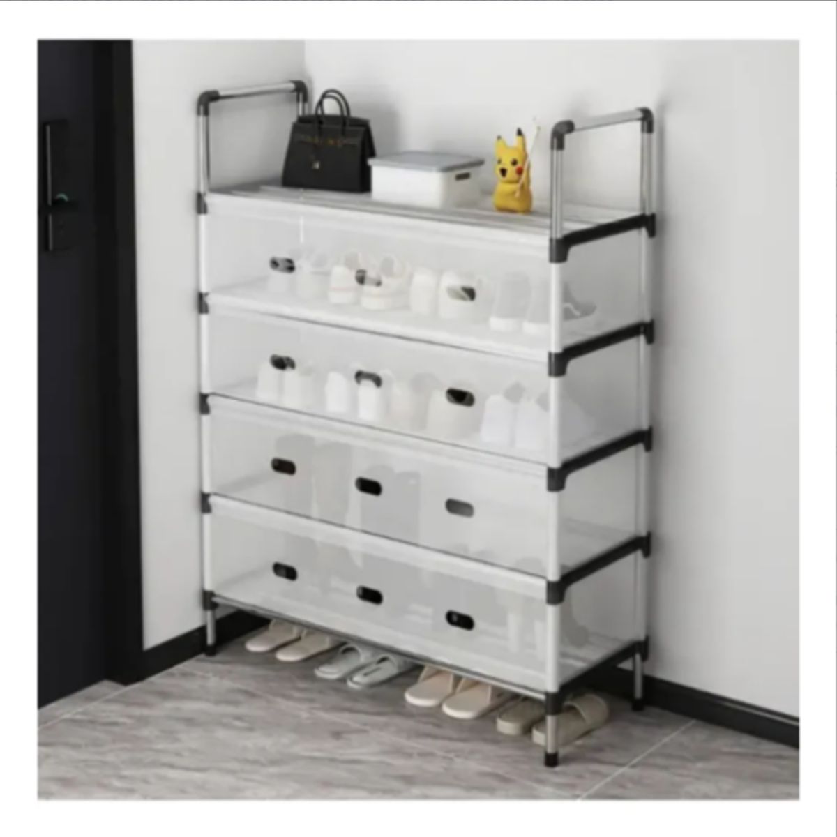 GENERICO - Estante Zapatos Organizador Zapatero Metálico Anti Polvo