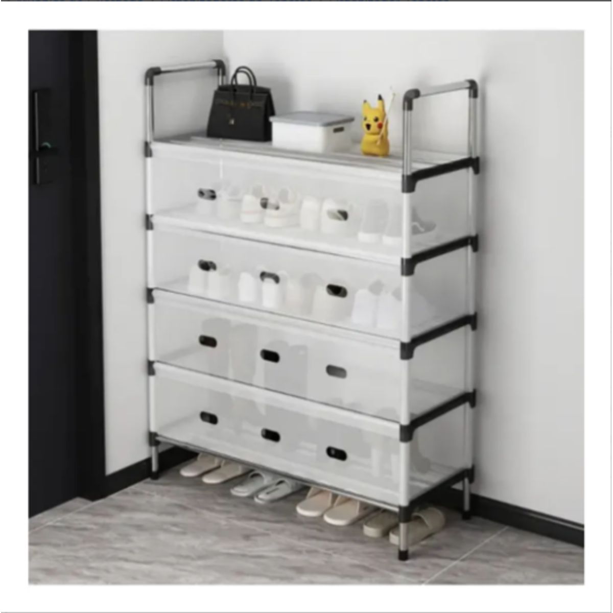 GENERICO - Estante Zapatos Organizador Zapatero Metálico Anti Polvo