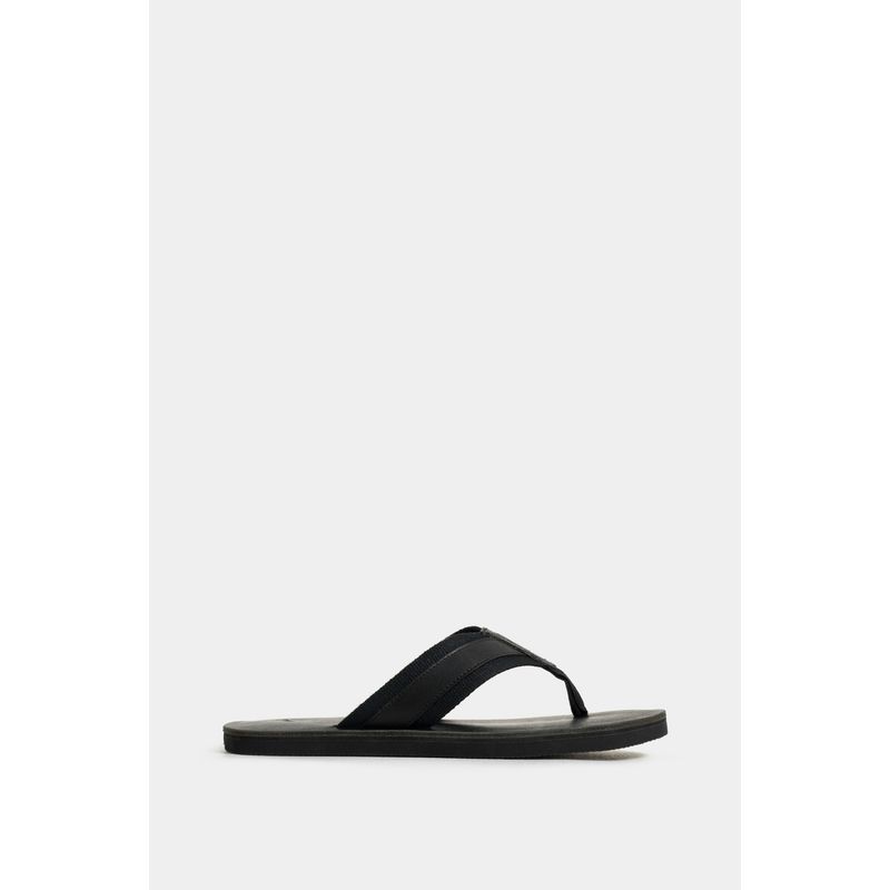 Vélez Sandalia Plana Alfil De Cuero Hombre Capellada En Reata