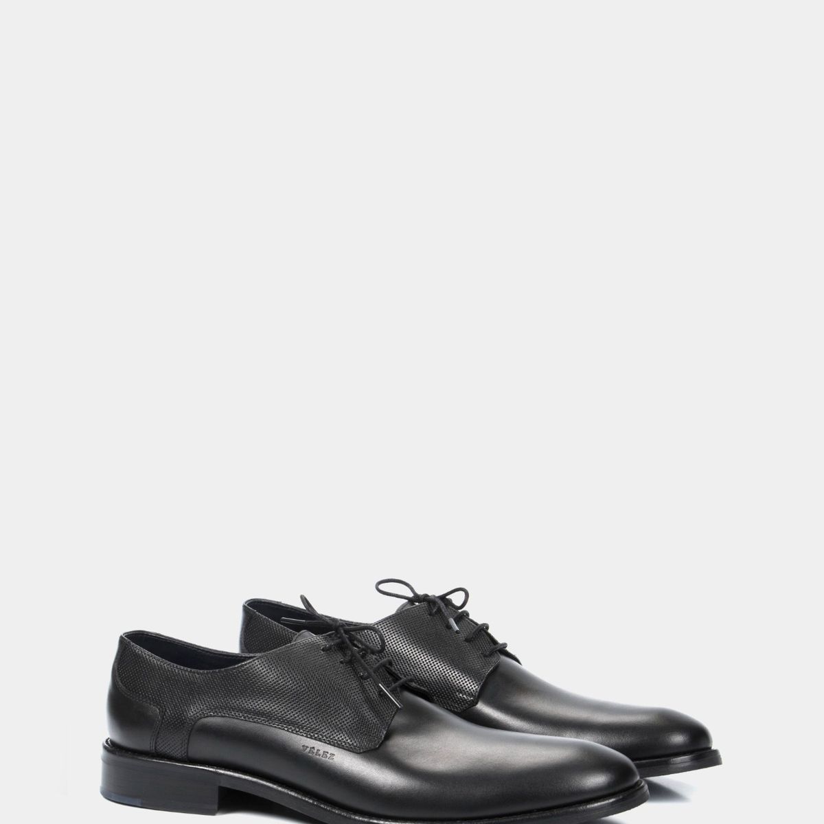 VELEZ - Vélez Zapatos Cordón Formal Humanista De Cuero Para Hombre Liso Negro