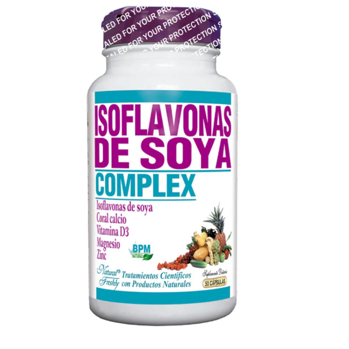 NATURAL FRESHLY - ISOFLAVONAS DE SOYA COMPLEX X 50 CAPSULAS BLANDAS