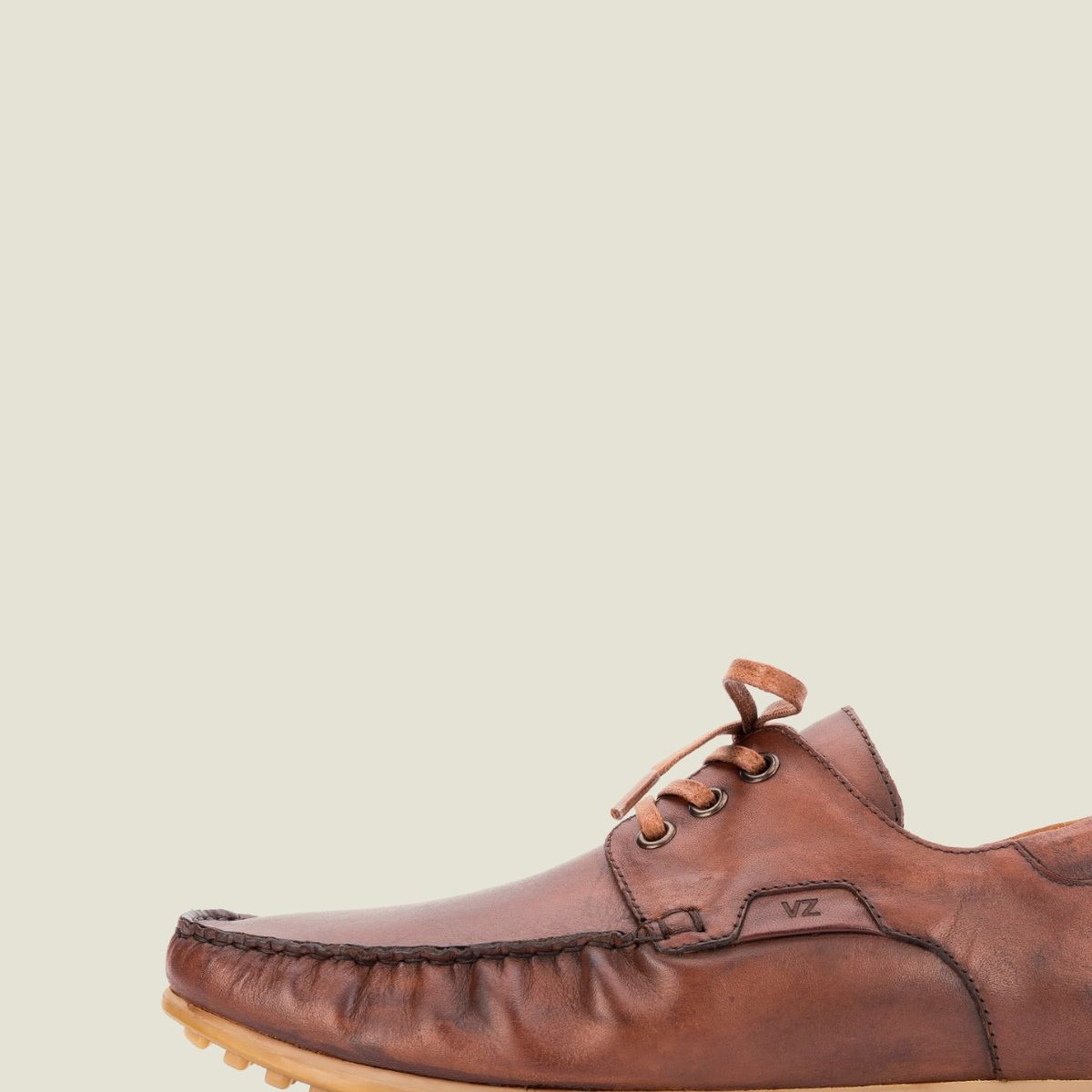 VELEZ - Vélez Zapatos Cordón De Cuero Nautico Miel