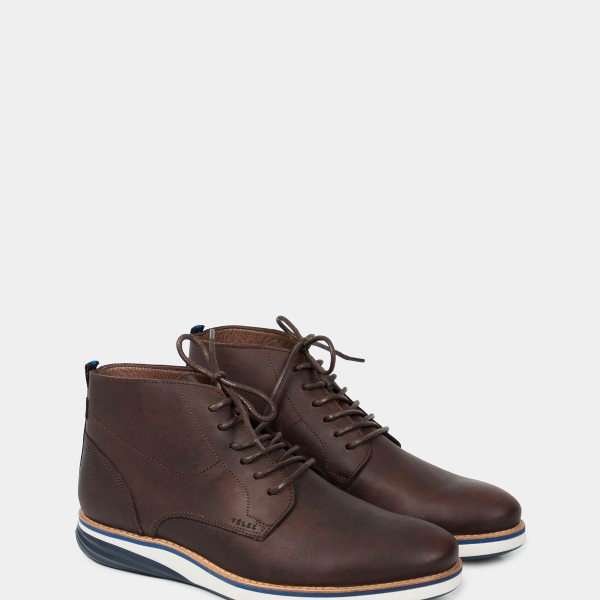 VELEZ - Vélez Botas Casual Play De Cuero Para Hombre Efecto Envejecido Cafe