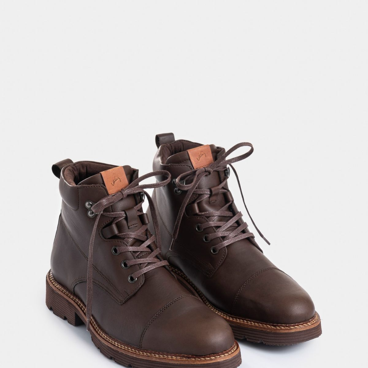 VELEZ - Vélez Botas Karioka De Cuero Para Hombre Tractoradas Cafe