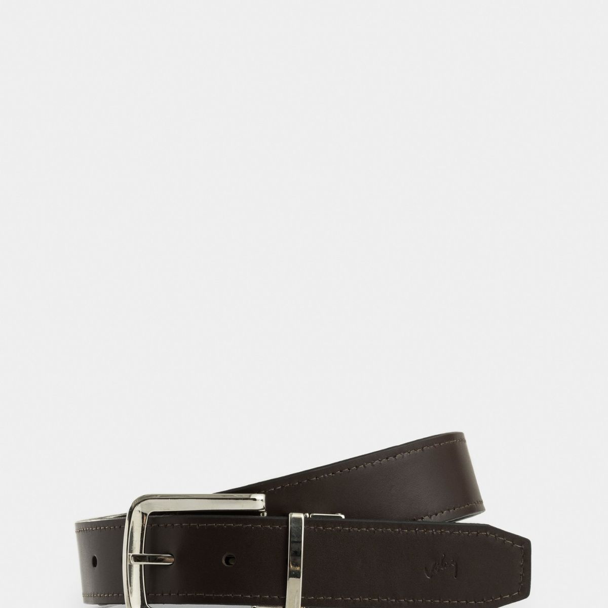 VELEZ - Vélez Cinturón Doble Faz Austen Cuero Hombre Cafe