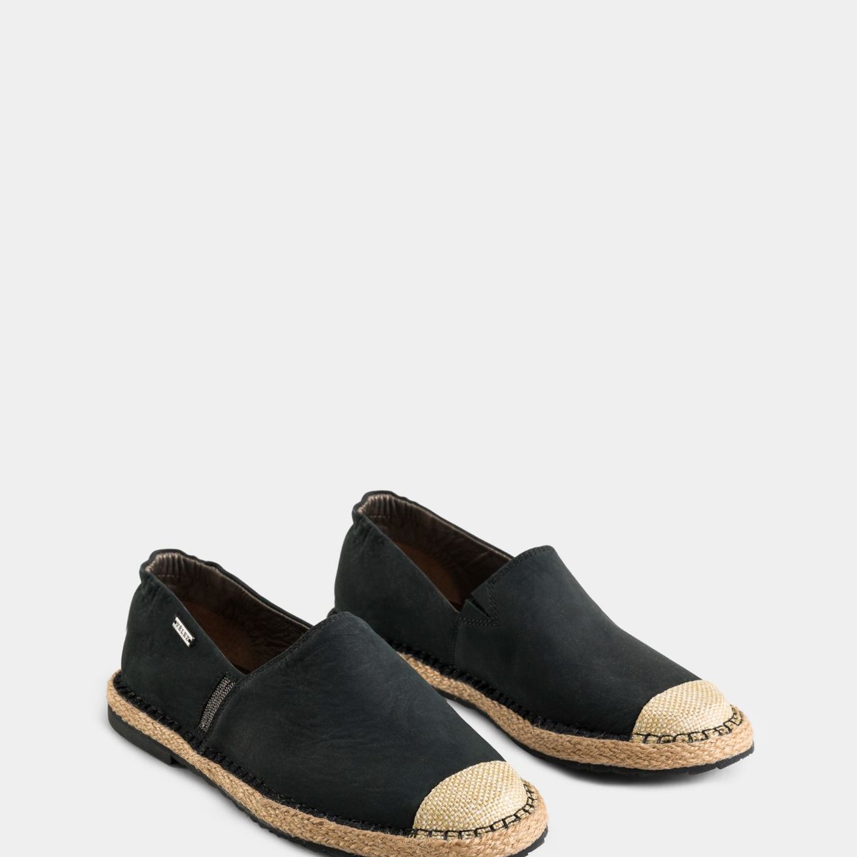 VELEZ - Vélez Mocasines De Cuero Para Mujer Detalle Millaré Lateral Negro