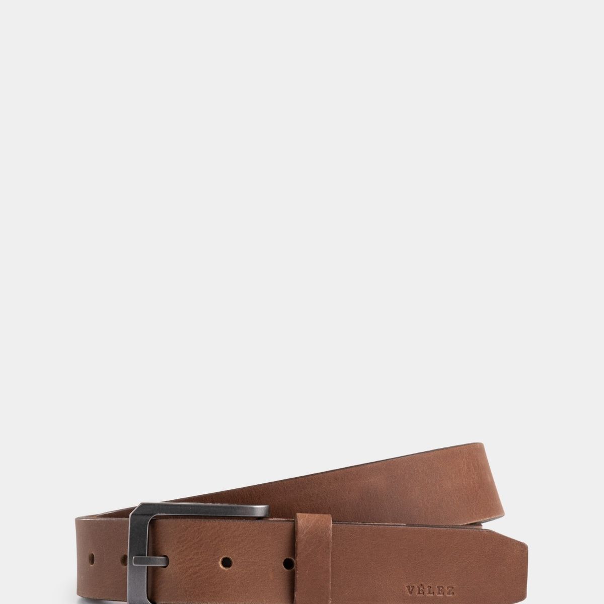 VELEZ - Vélez Cinturón Unifaz Manisa De Cuero Para Hombre Básico Miel