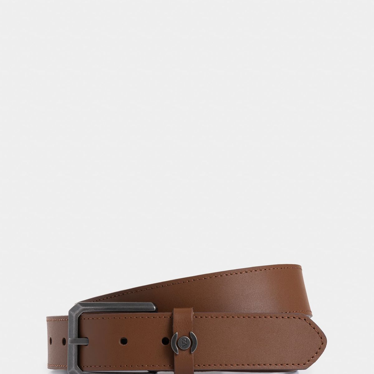 VELEZ - Vélez Cinturón Unifaz Franco De Cuero Para Hombre Punta Lanza Miel